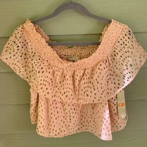 Giani Bini Off-the-shoulder Crop Top